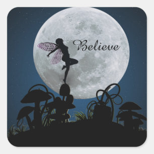 Moonlight dance believe fairy stickers