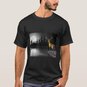 Moonlight Deer Environmental Protection Animal Pro T-Shirt