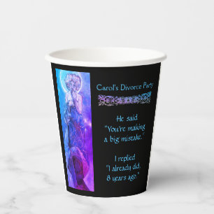 Moonlight Divorce Party Paper Cups