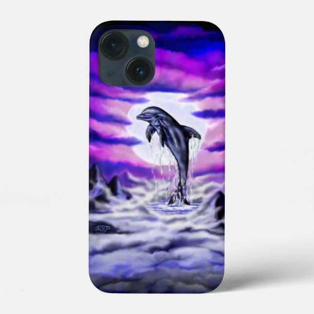 Moonlight Dolphin Case-Mate iPhone Case (Back)