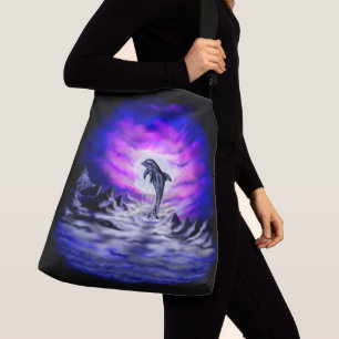 Moonlight Dolphin Crossbody Bag