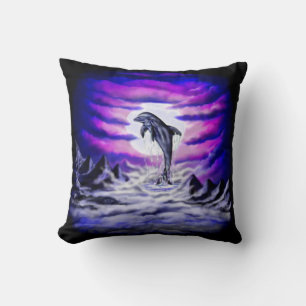 Moonlight Dolphin Cushion