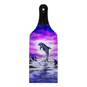 Moonlight Dolphin Cutting Board