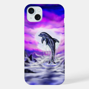 Moonlight Dolphin iPhone 15 Plus Case