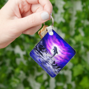 Moonlight Dolphin Key Ring
