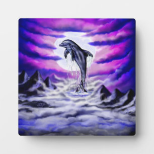 Moonlight Dolphin Plaque