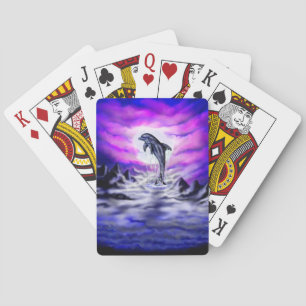 Moonlight Dolphin Playing Cards