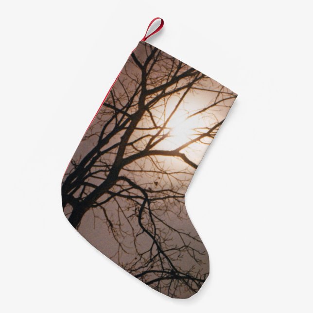 Moonlight Dream Small Christmas Stocking (Front (Hanging))