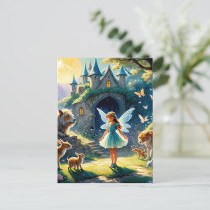 "Moonlight Enchanment The Fairy's Forest Postcard