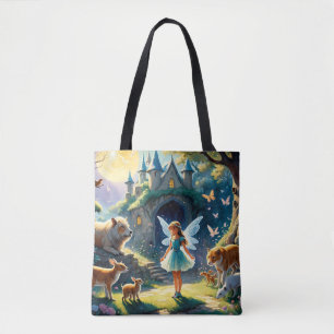 "Moonlight Enchanment The Fairy's Forest Tote Bag