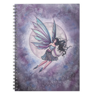 Moonlight Flight Fairy Fantasy Art Notebook