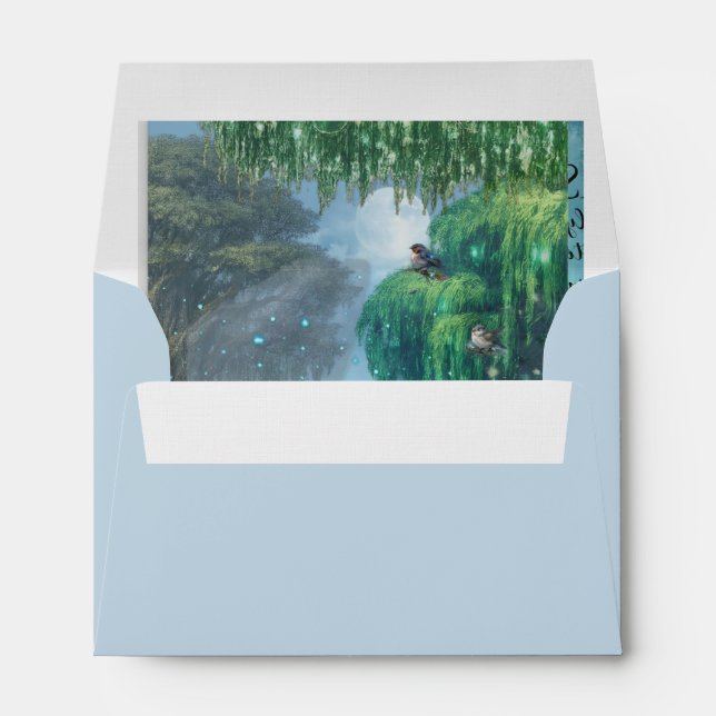 Moonlight Forest Bioluminesence Envelope (Back (Bottom))
