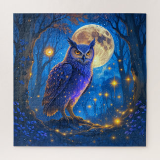 Moonlight Forest Spirits – Enchanted Owl Puzzle Un