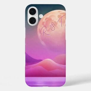 Moonlight Galaxy Monogrammed Case- Mate iPhone Cas 16 Plus Case
