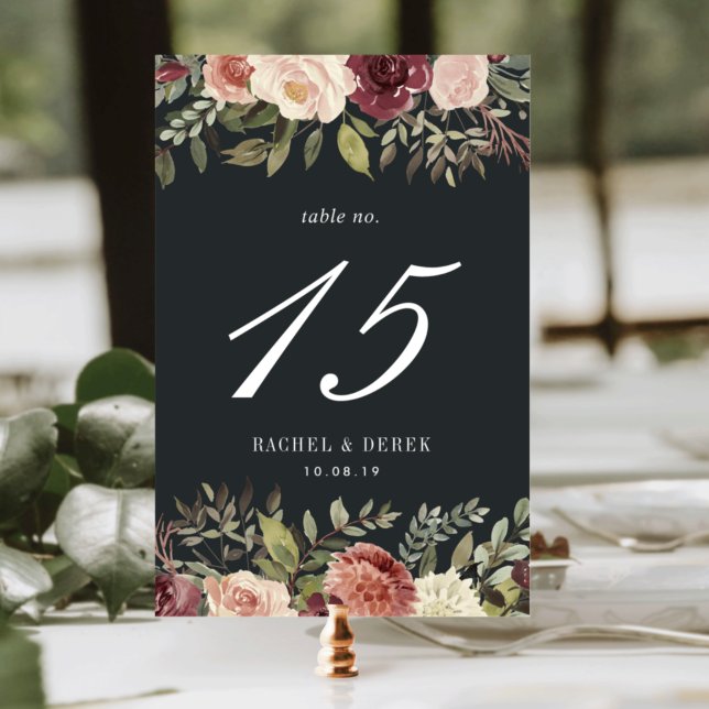 Moonlight Garden Table Number Card (Creator Uploaded)