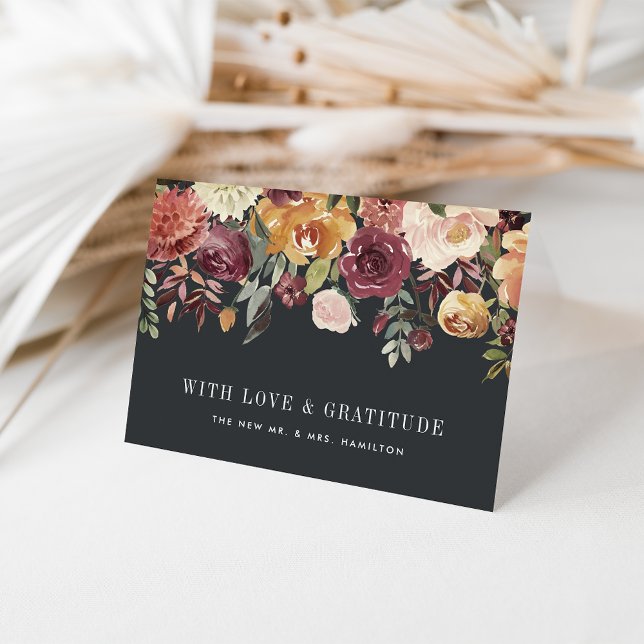 Moonlight Garden Thank You Card w/ Inside Photo (Creator Uploaded)