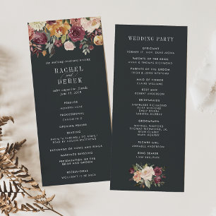 Moonlight Garden Wedding Ceremony Program Programme