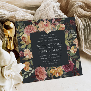Moonlight Garden Wedding Invitation   Square