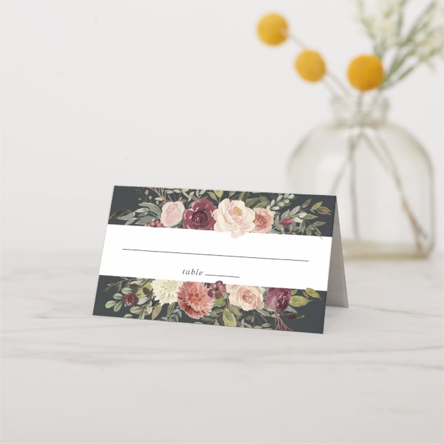 Moonlight Garden Wedding Place Card (Front)