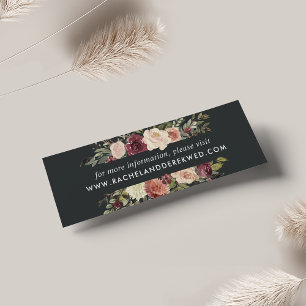 Moonlight Garden Wedding Website Cards Mini