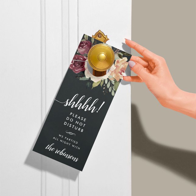 Moonlight Garden Wedding Welcome/Do Not Disturb Door Hanger (Creator Uploaded)