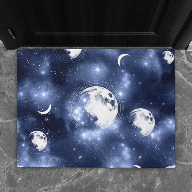 Moonlight Glow | Moon Phases in Sky Clouds Doormat (Creator Uploaded)