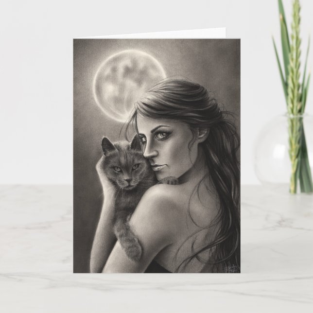 Moonlight Greeting Card (Front)