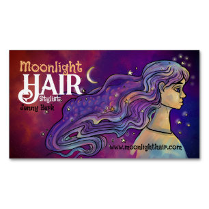 Moonlight Hair-Hair and Nails Business Card