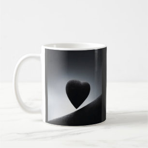 Moonlight Heart Shape Night Sky Coffee Mug
