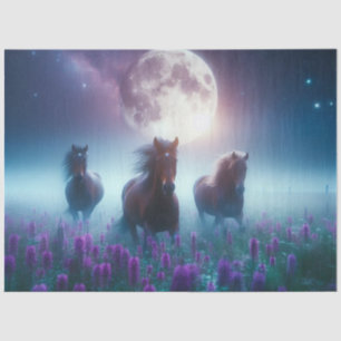 Moonlight Horses Tissue Paper