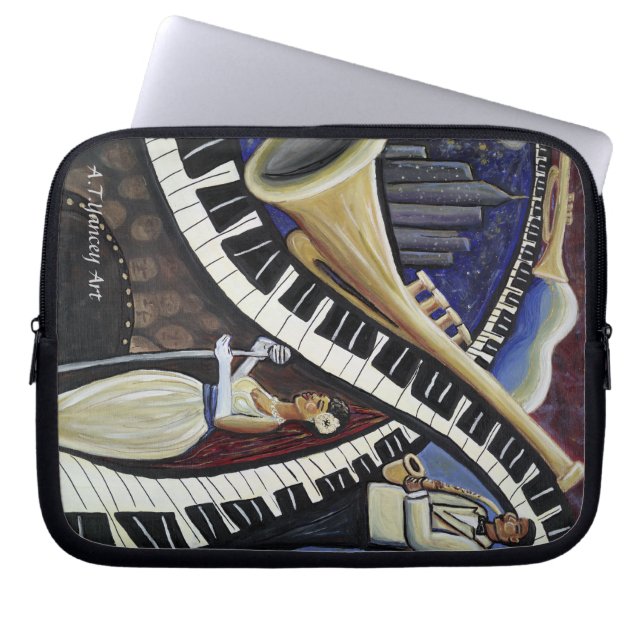 Moonlight Jazz Laptop Sleeve (Front)