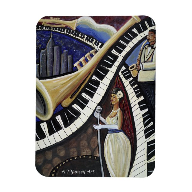 Moonlight Jazz Premium Flexi Magnet (Vertical)