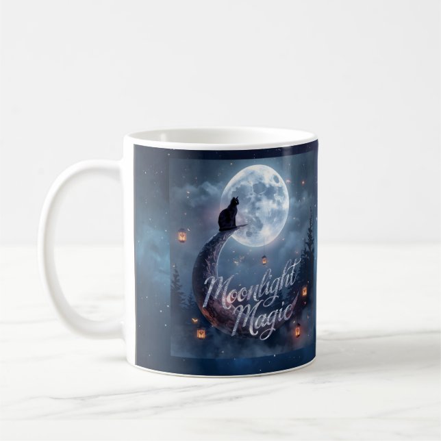 Moonlight Magic – Enchanted Halloween Mug Design (Left)