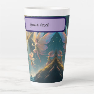 Moonlight_ Meadow_ Fairies Latte Mug