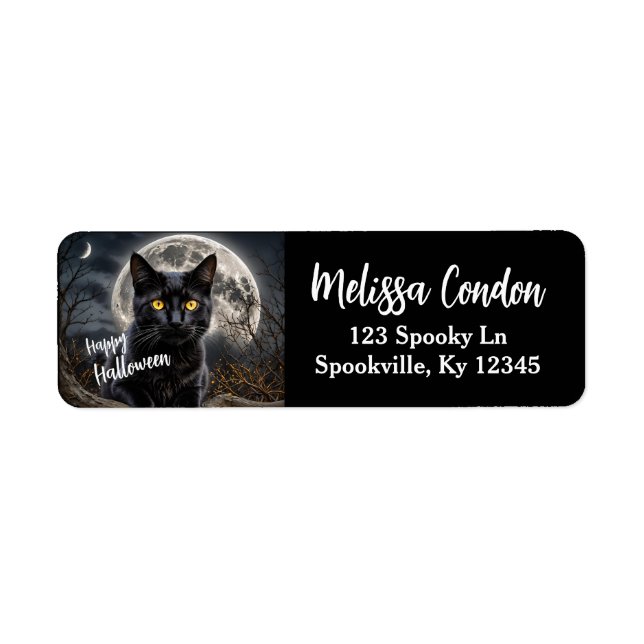 Moonlight & Mischief – Halloween Address Labels (Front)