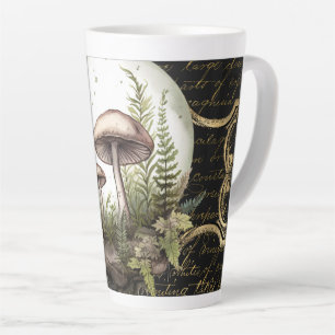 Moonlight Mushroom Garden Latte Mug