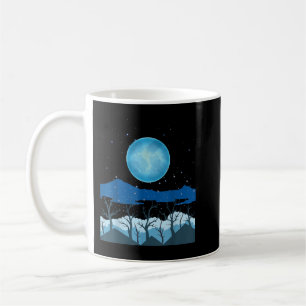 Moonlight Nature Outdoor Trees Full Moon Wildlife Coffee Mug