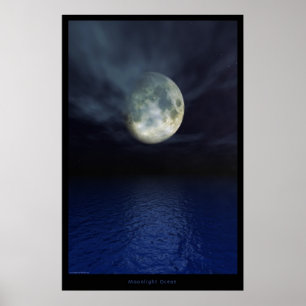 Moonlight Ocean -Special Edition Poster