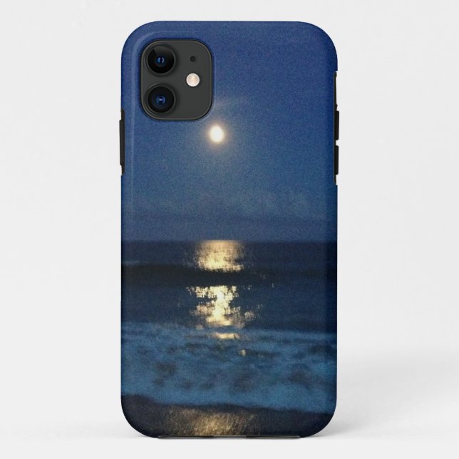 MOONLIGHT on the BEACH Case-Mate iPhone Case (Back)