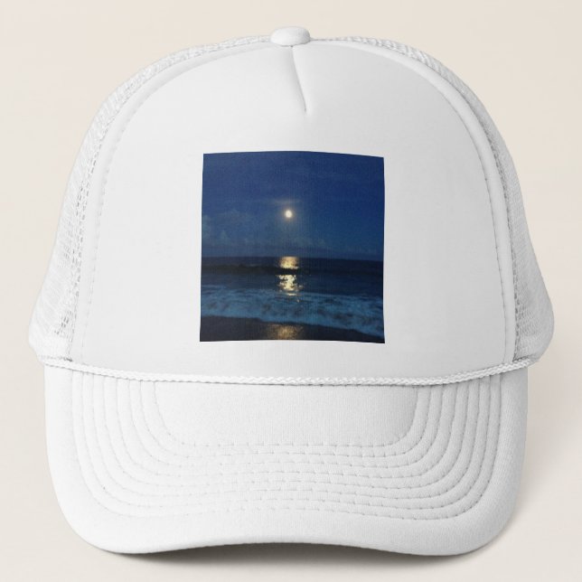 MOONLIGHT on the BEACH Trucker Hat (Front)
