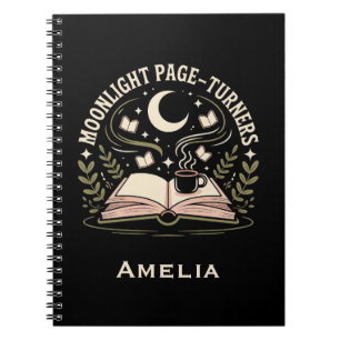 Moonlight Page-Turners Reading Journal with Name