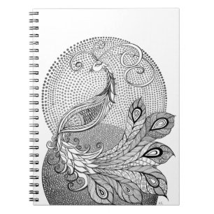 Moonlight Peacock Notebook