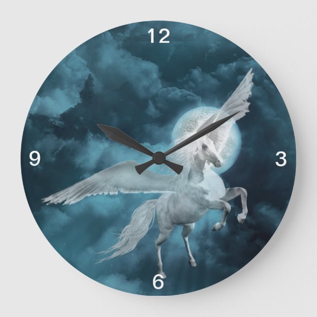 Moonlight pegasus large clock (Front)