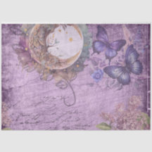 Moonlight Purple Moth Butterflies Lilac Flowers