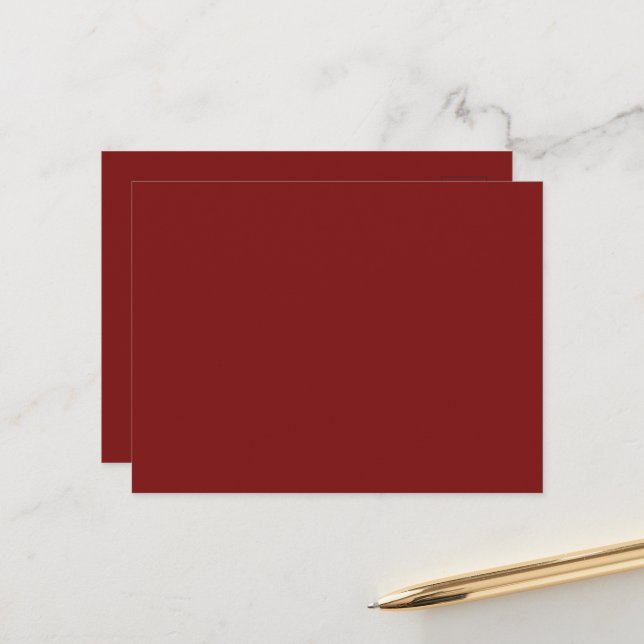Moonlight Red Announcement Postcard (Front/Back In Situ)