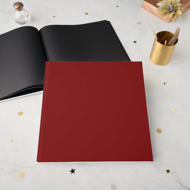 Moonlight Red Guest Book (Front Open)