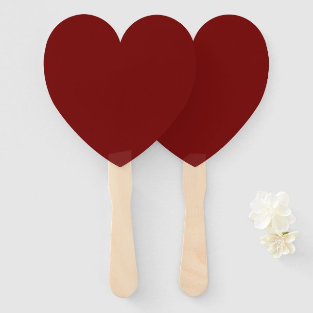 Moonlight Red Hand Fan (Front and Back)