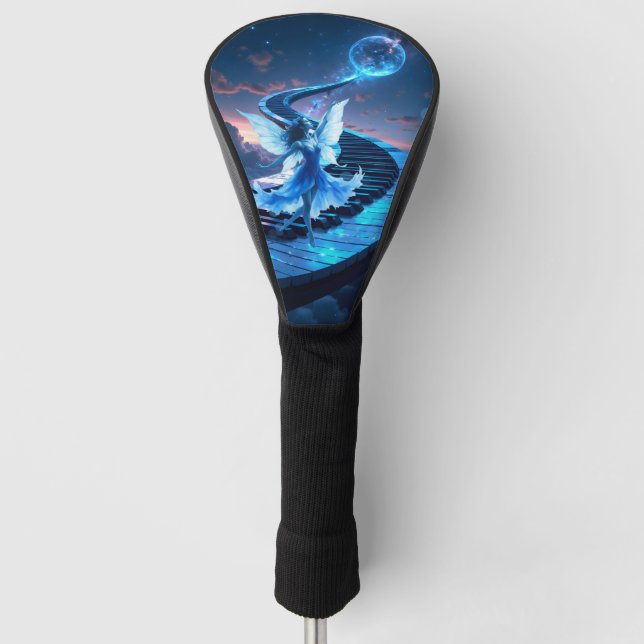 Moonlight Rehearsal – Dancing in the moonlight.  Golf Head Cover (Front)