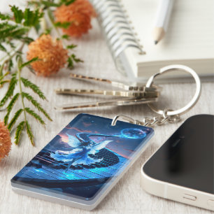 Moonlight Rehearsal – Dancing in the moonlight. Key Ring