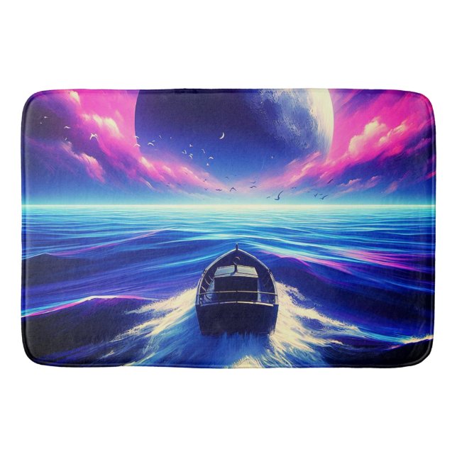 Moonlight Ride Bath Mat (Front)